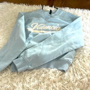 Valencia light blue hoodie no hood